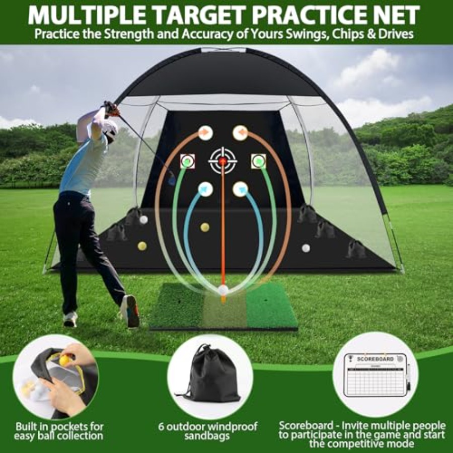 Golf Net, 10x7 Ft Practice Hit - огляд і ціна Practice Net Hitting