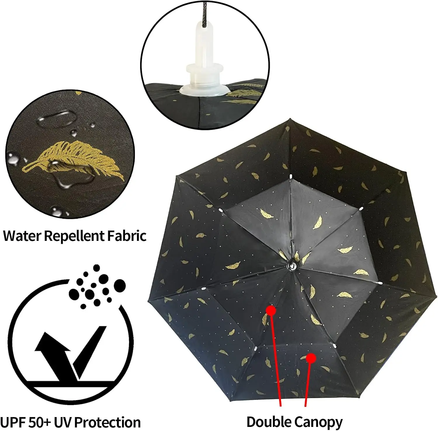 Umbrella Hat Folding Adjustabl - огляд і ціна Golf Umbrella Large