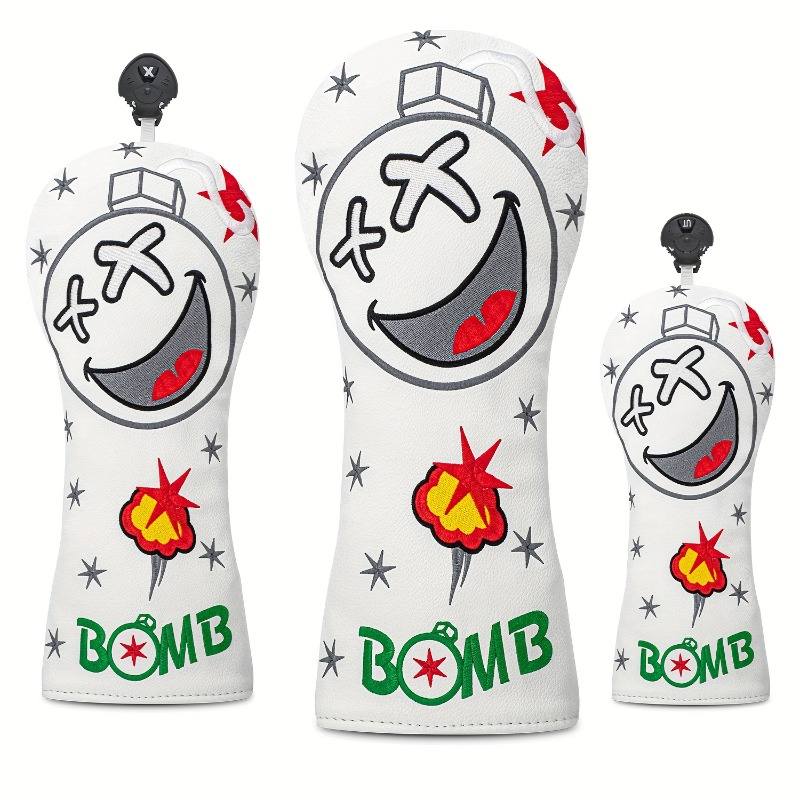 Golf Club Head Cover - White,  - огляд і ціна Golf Equipment Storage