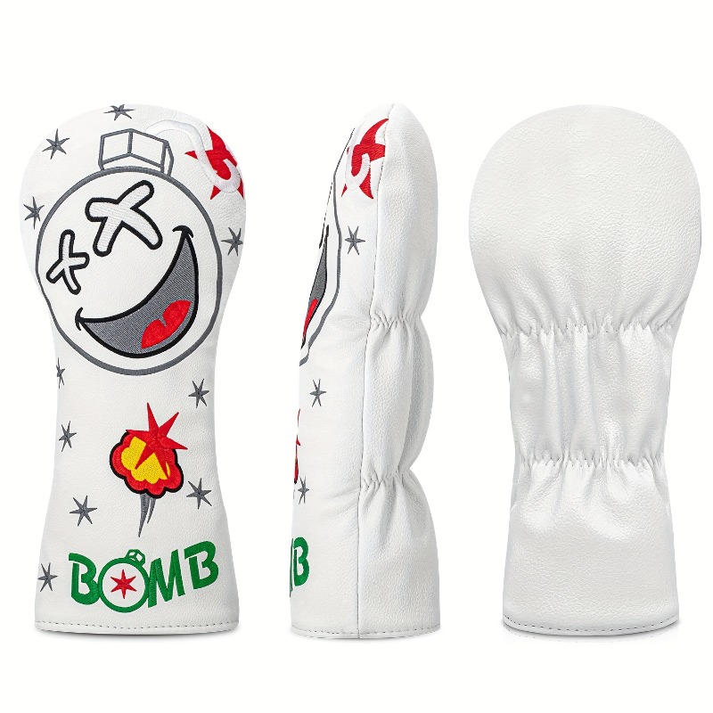 Golf Club Head Cover - White,  - огляд і ціна Golf Equipment Storage