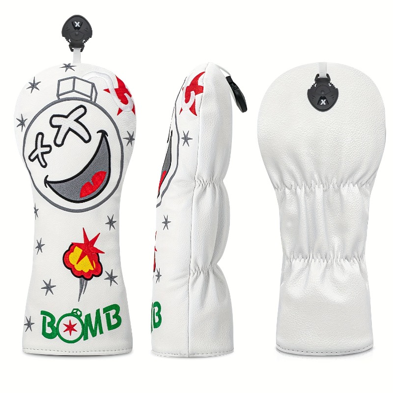 Golf Club Head Cover - White,  - огляд і ціна Golf Equipment Storage