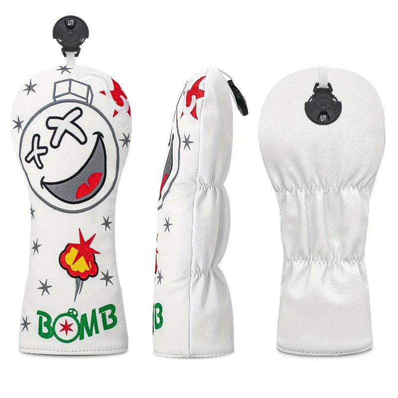 Golf Club Head Cover - White,  - огляд і ціна Golf Equipment Storage