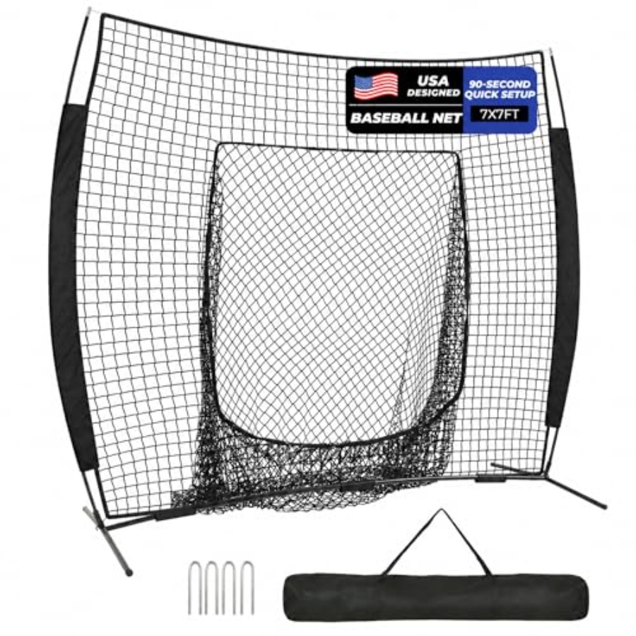 7 x 7 Feet Baseball Net, Baseb - огляд і ціна Practice Net Hitting