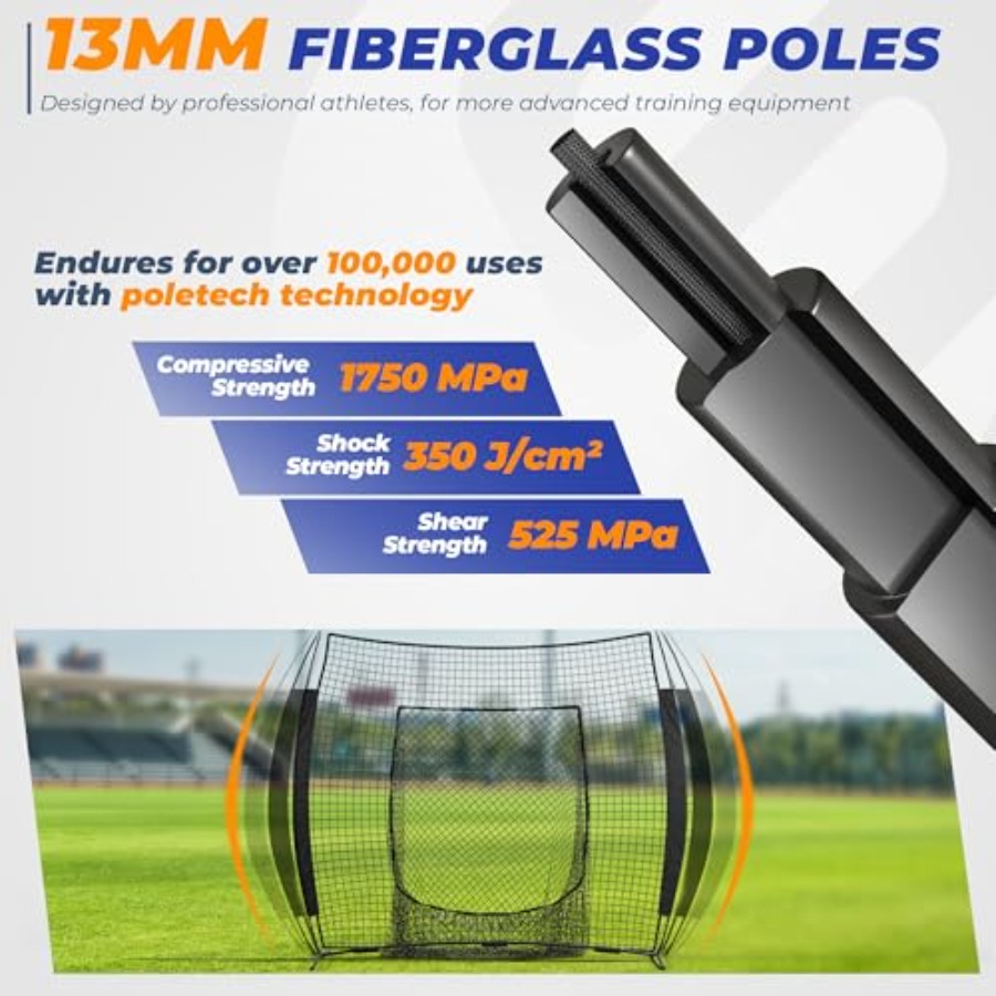 7 x 7 Feet Baseball Net, Baseb - огляд і ціна Practice Net Hitting