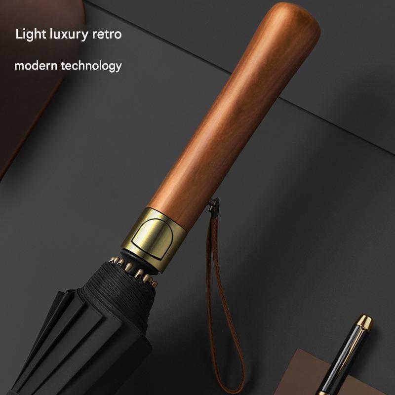 16 Ribs Golf Umbrella Wooden H - огляд і ціна Golf Umbrella Large